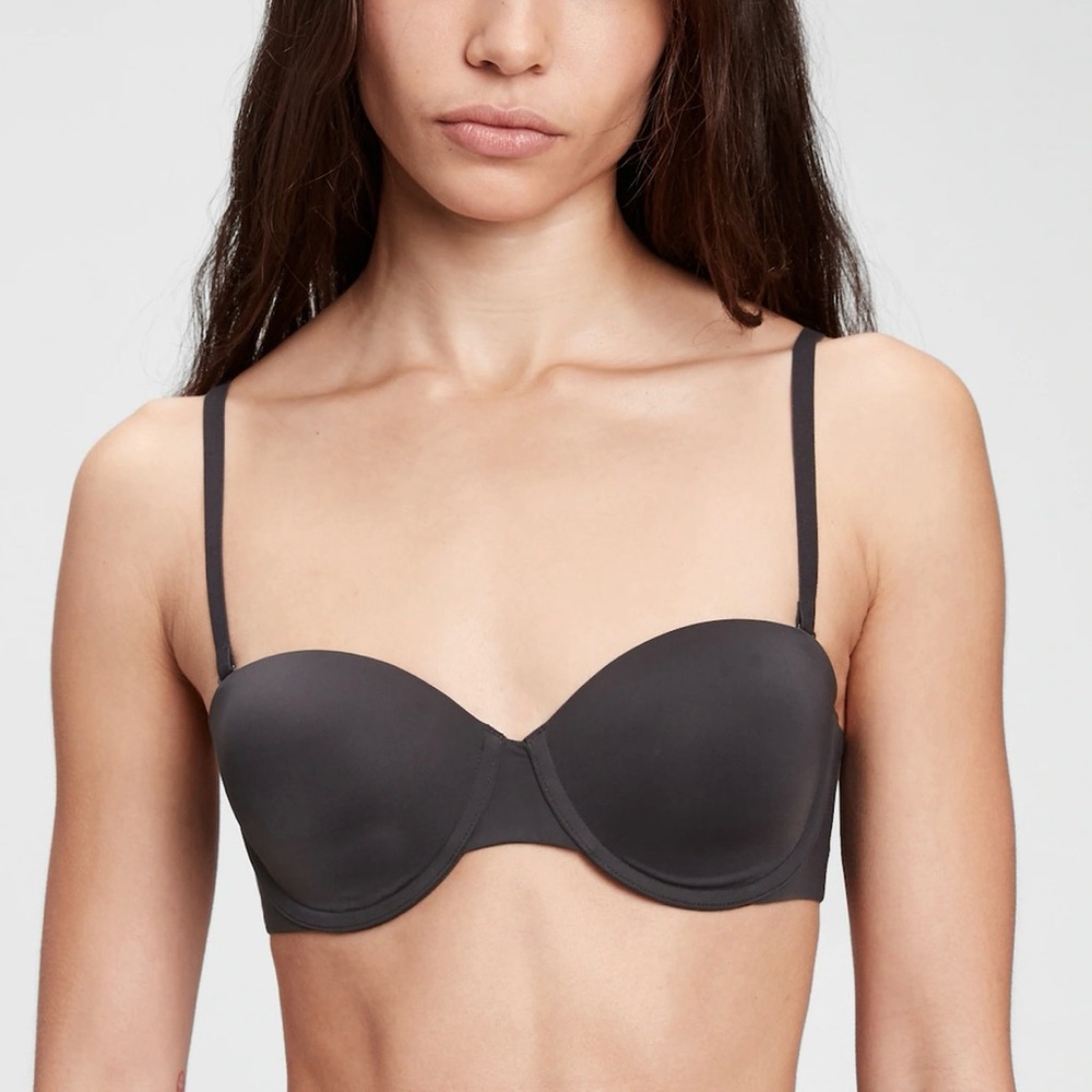 Gap Body multi-way strapless t-shirt bra black 34C NWT